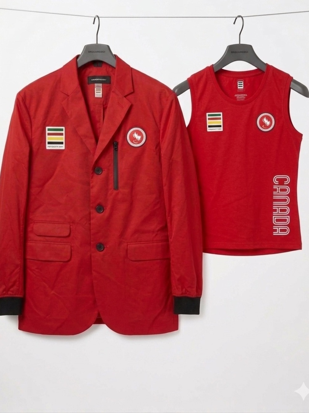 Dsquared2 x Hudson's Bay Team Canada Paralympic Set: Men M Jacket & Women M Tank